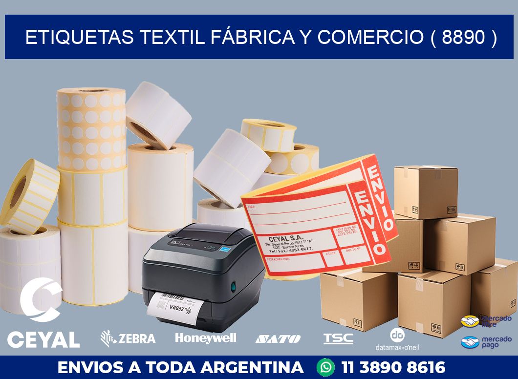 ETIQUETAS TEXTIL FÁBRICA Y COMERCIO ( 8890 )