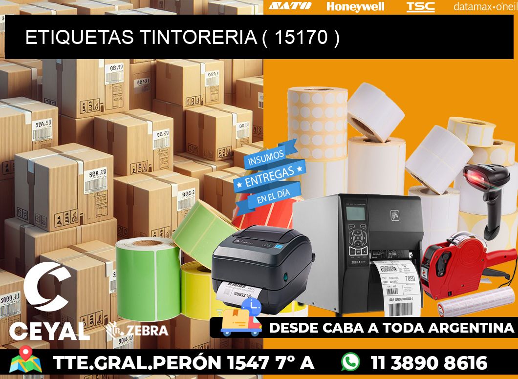 ETIQUETAS TINTORERIA ( 15170 )