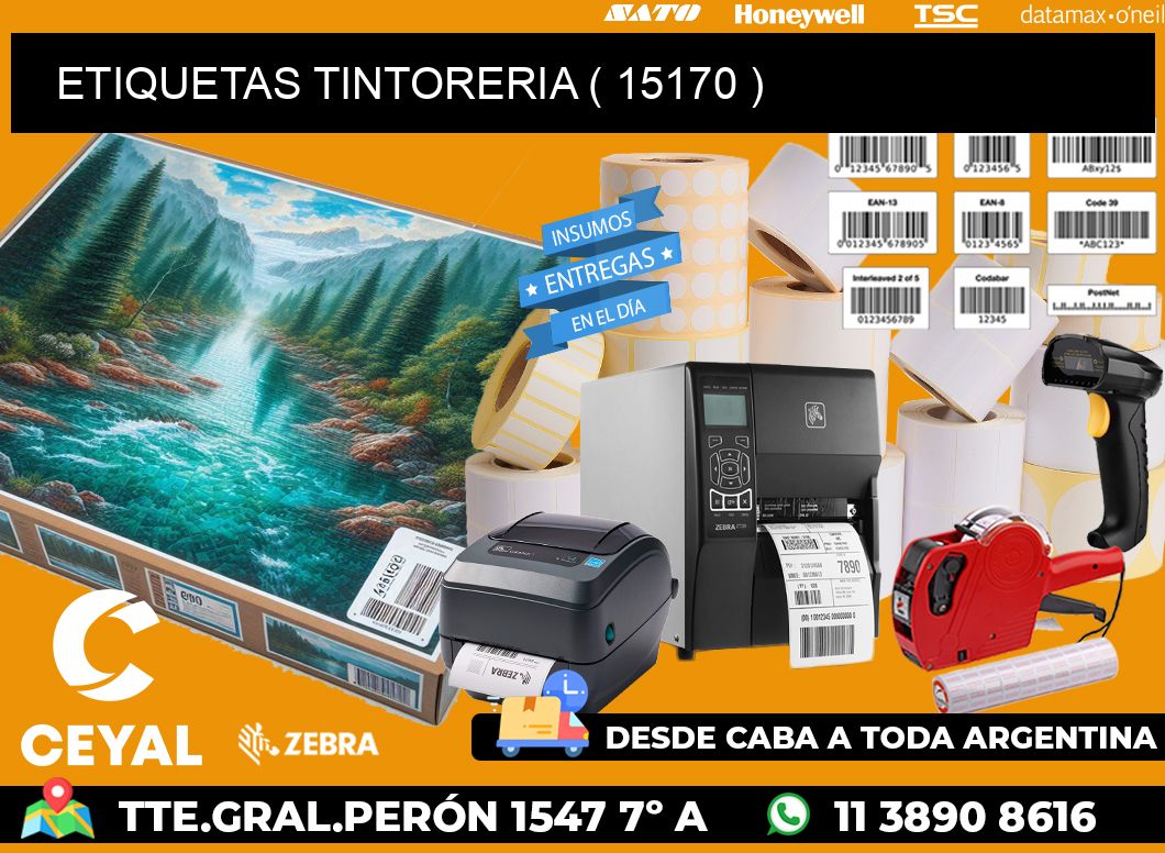 ETIQUETAS TINTORERIA ( 15170 )