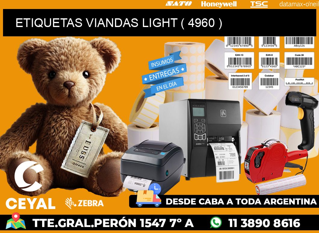 ETIQUETAS VIANDAS LIGHT ( 4960 )