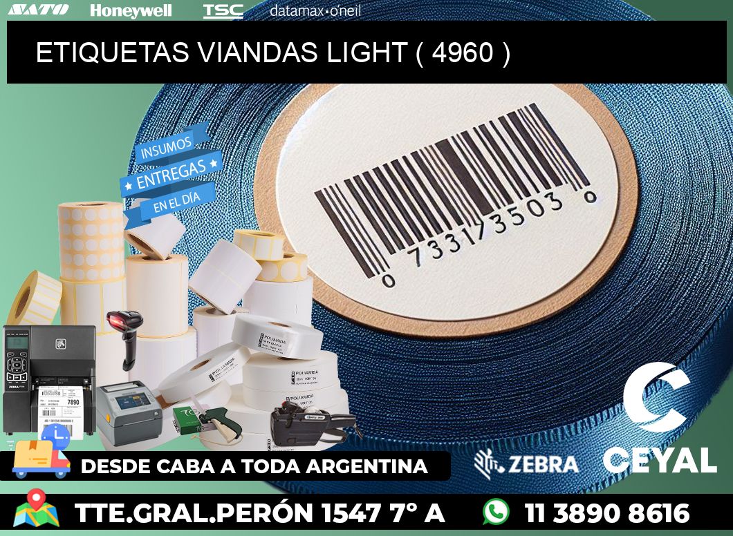 ETIQUETAS VIANDAS LIGHT ( 4960 )