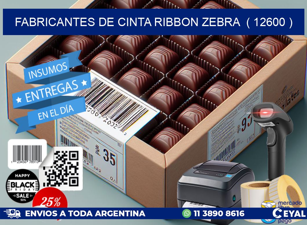 FABRICANTES DE CINTA RIBBON ZEBRA  ( 12600 )