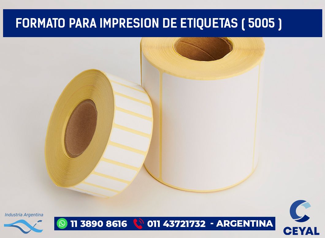 FORMATO PARA IMPRESION DE ETIQUETAS ( 5005 )