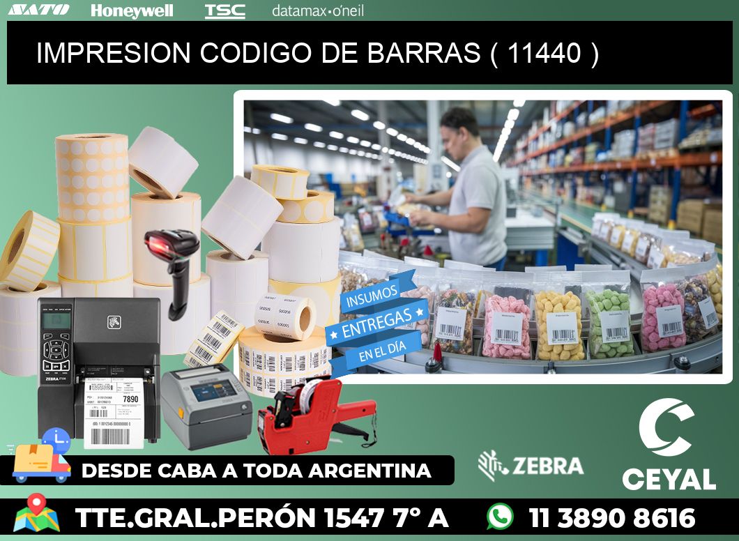 IMPRESION CODIGO DE BARRAS ( 11440 )