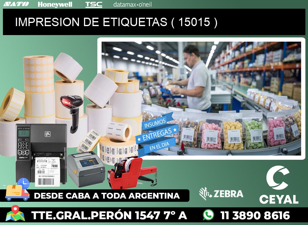 IMPRESION DE ETIQUETAS ( 15015 )