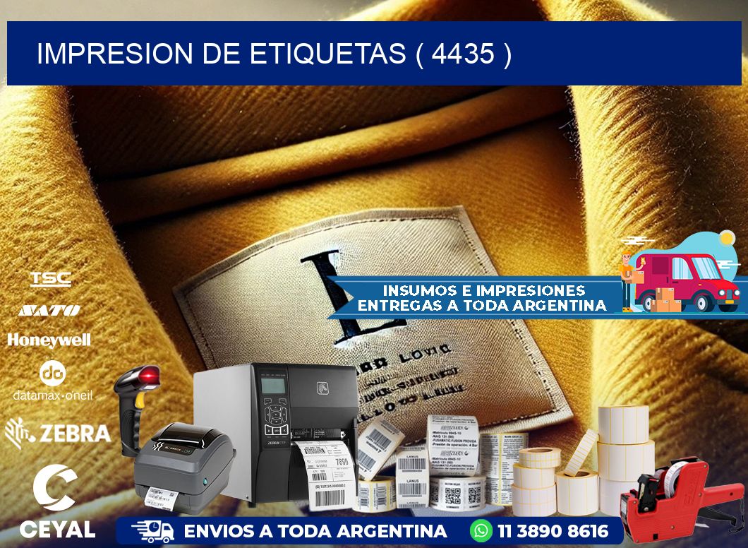 IMPRESION DE ETIQUETAS ( 4435 )