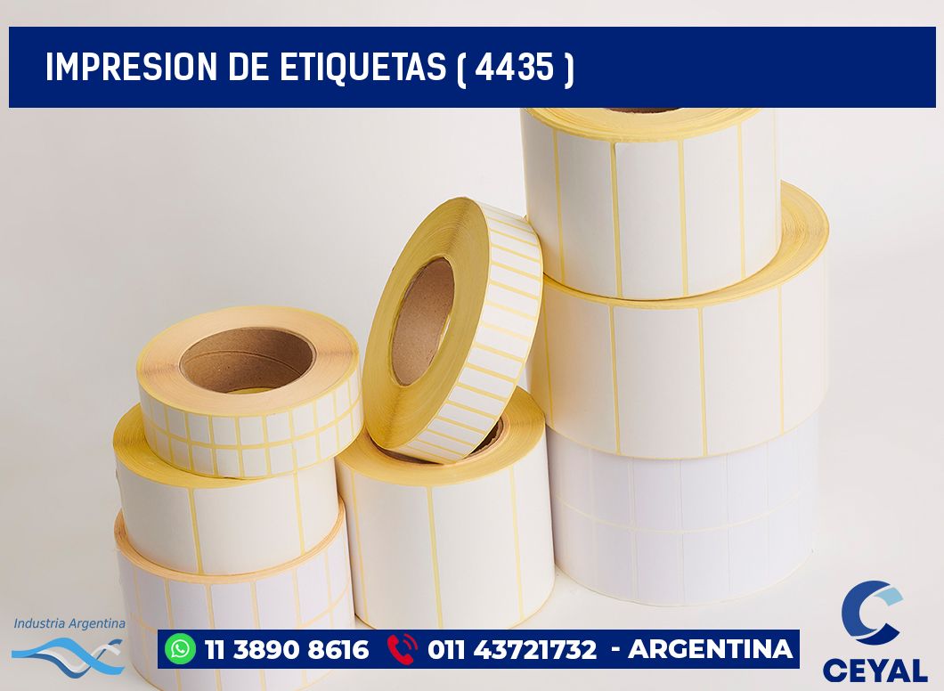 IMPRESION DE ETIQUETAS ( 4435 )