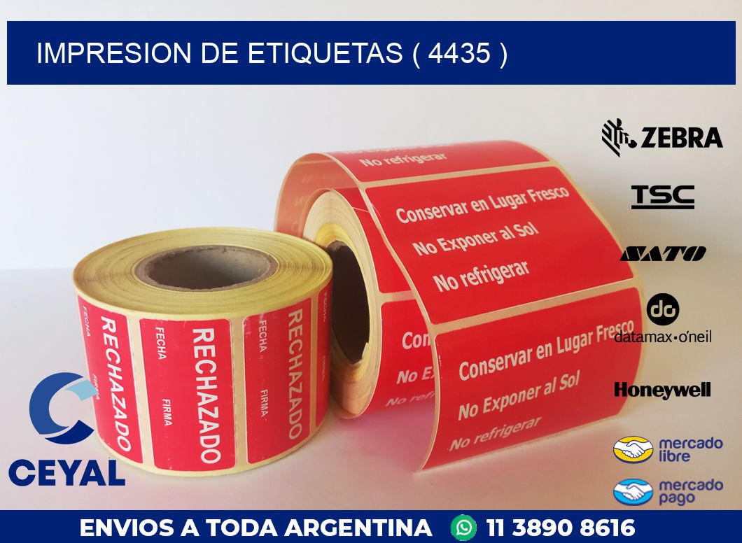 IMPRESION DE ETIQUETAS ( 4435 )