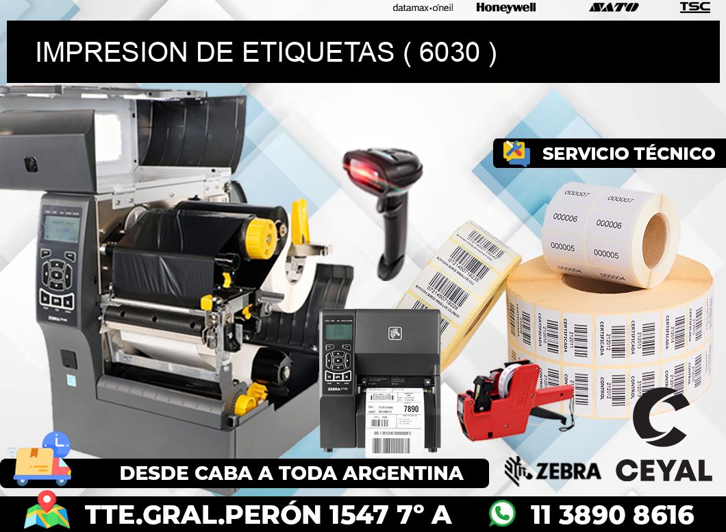IMPRESION DE ETIQUETAS ( 6030 )