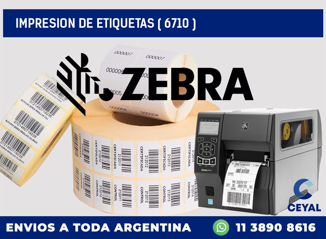 IMPRESION DE ETIQUETAS ( 6710 )