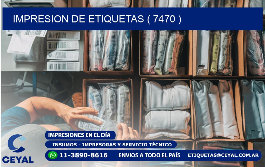 IMPRESION DE ETIQUETAS ( 7470 )