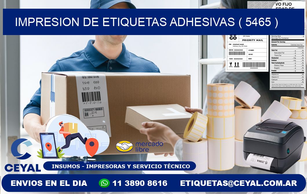 IMPRESION DE ETIQUETAS ADHESIVAS ( 5465 )