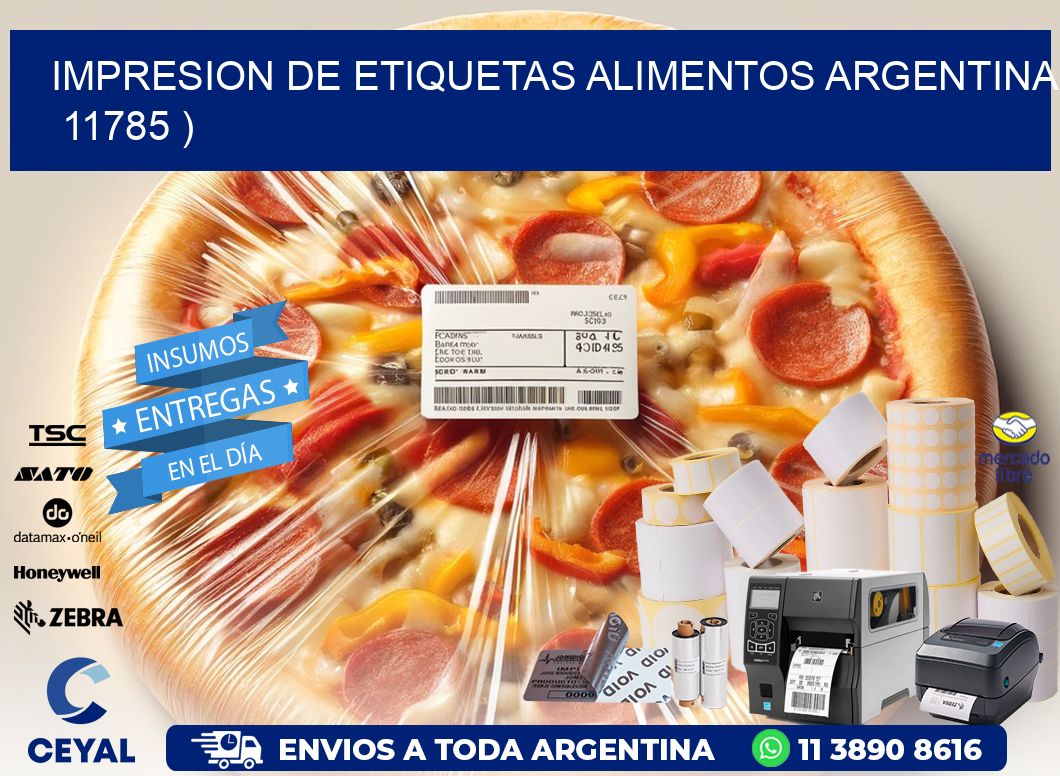 IMPRESION DE ETIQUETAS ALIMENTOS ARGENTINA   11785 )