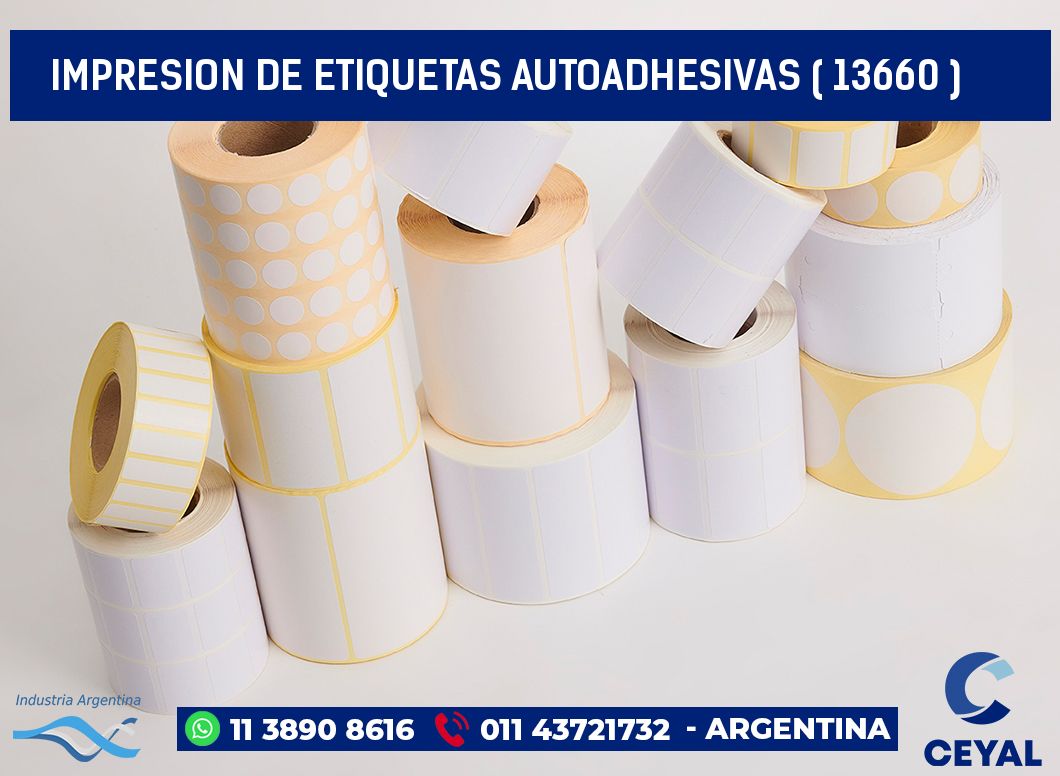 IMPRESION DE ETIQUETAS AUTOADHESIVAS ( 13660 )