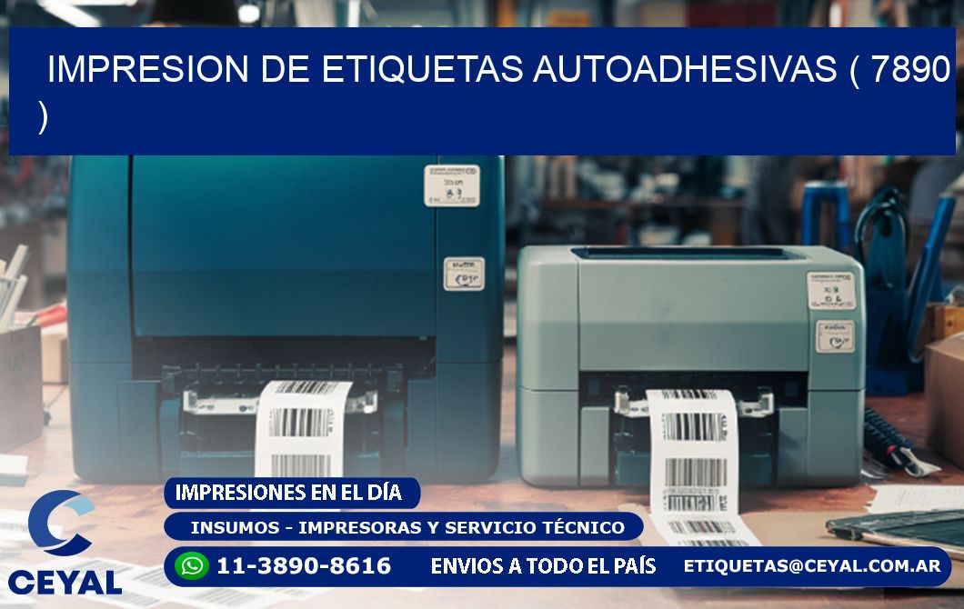IMPRESION DE ETIQUETAS AUTOADHESIVAS ( 7890 )