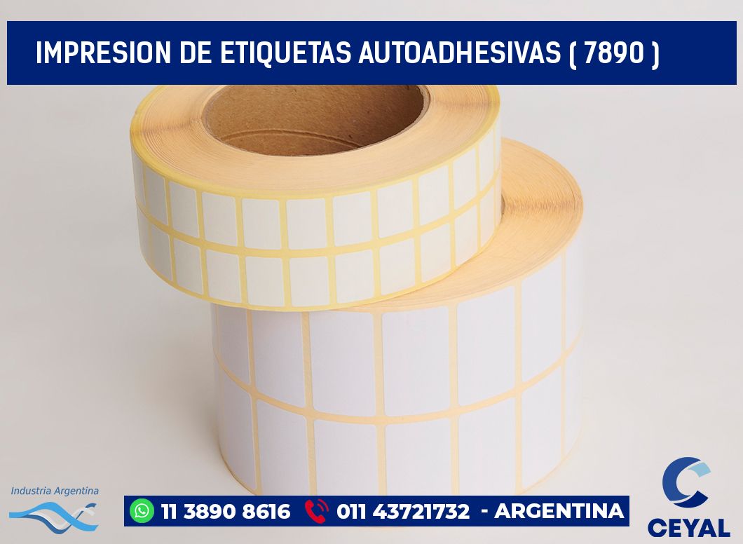 IMPRESION DE ETIQUETAS AUTOADHESIVAS ( 7890 )