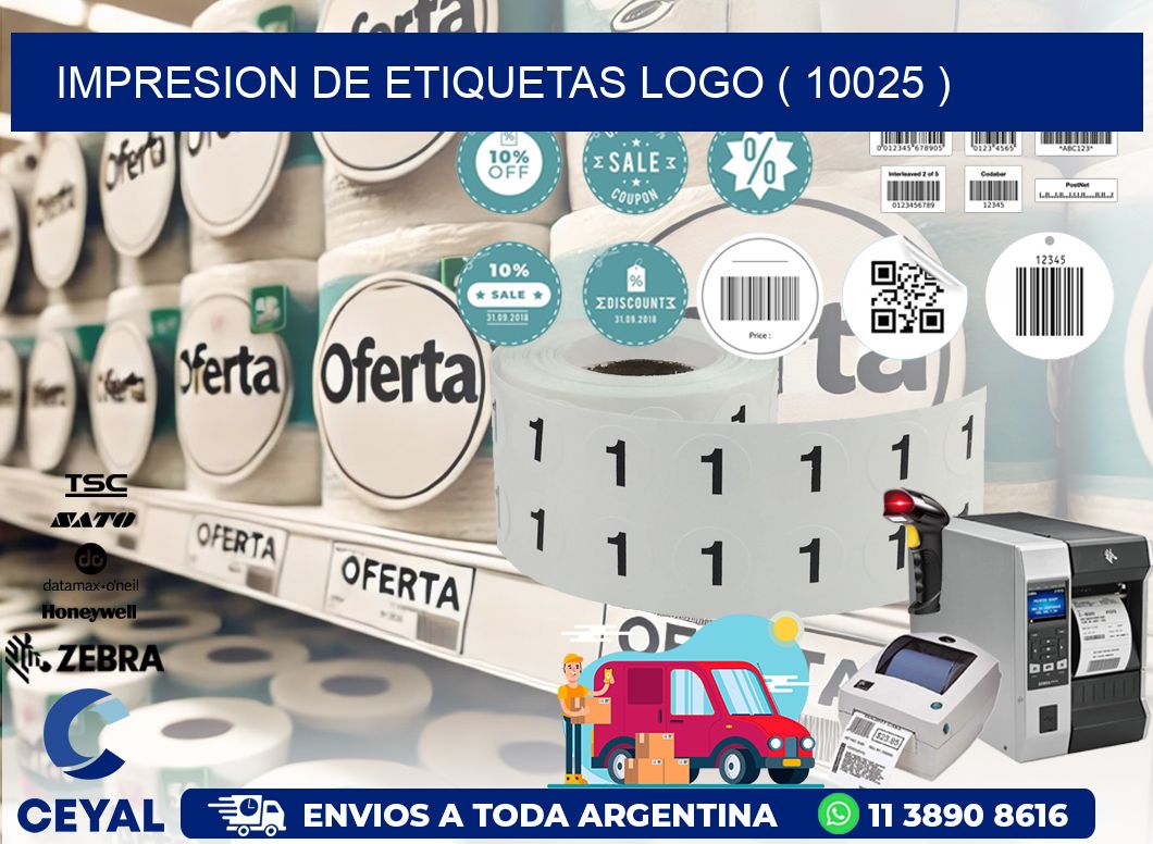 IMPRESION DE ETIQUETAS LOGO ( 10025 )