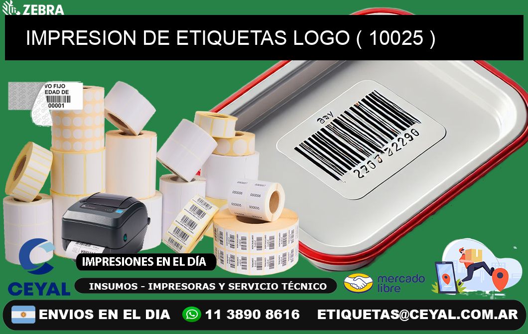 IMPRESION DE ETIQUETAS LOGO ( 10025 )