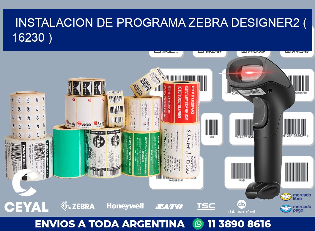 INSTALACION DE PROGRAMA ZEBRA DESIGNER2 ( 16230 )