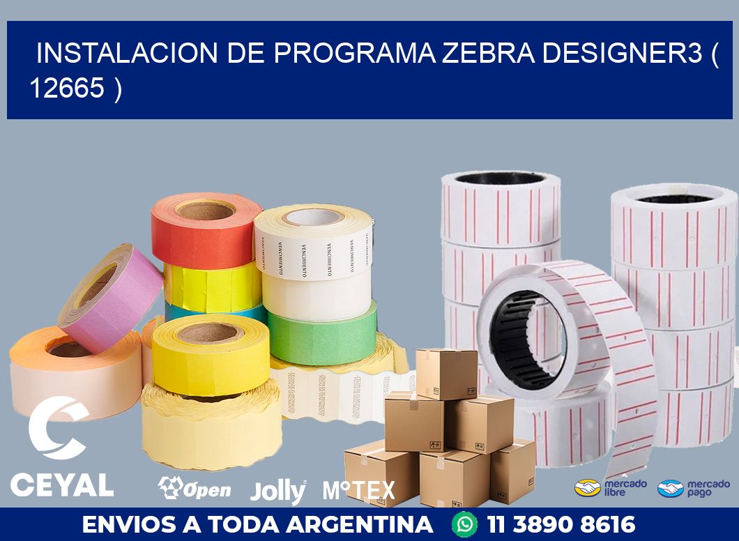 INSTALACION DE PROGRAMA ZEBRA DESIGNER3 ( 12665 )