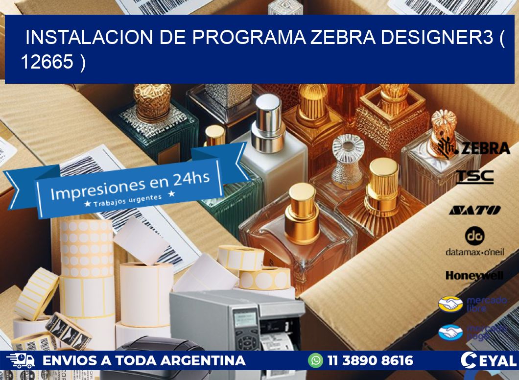 INSTALACION DE PROGRAMA ZEBRA DESIGNER3 ( 12665 )