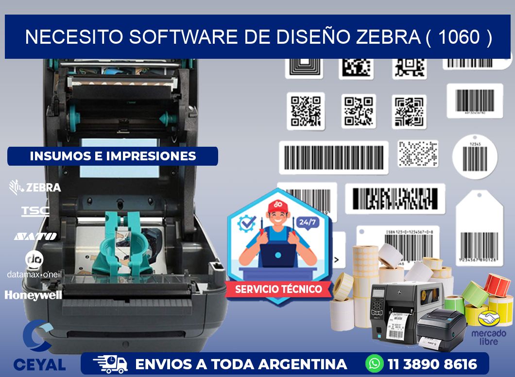 NECESITO SOFTWARE DE DISEÑO ZEBRA ( 1060 )