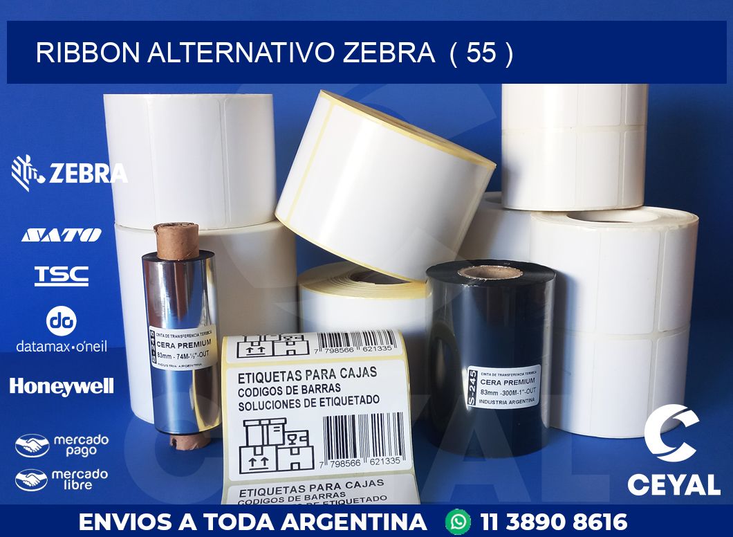 RIBBON ALTERNATIVO ZEBRA  ( 55 )