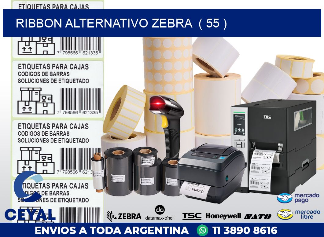 RIBBON ALTERNATIVO ZEBRA ( 55 )