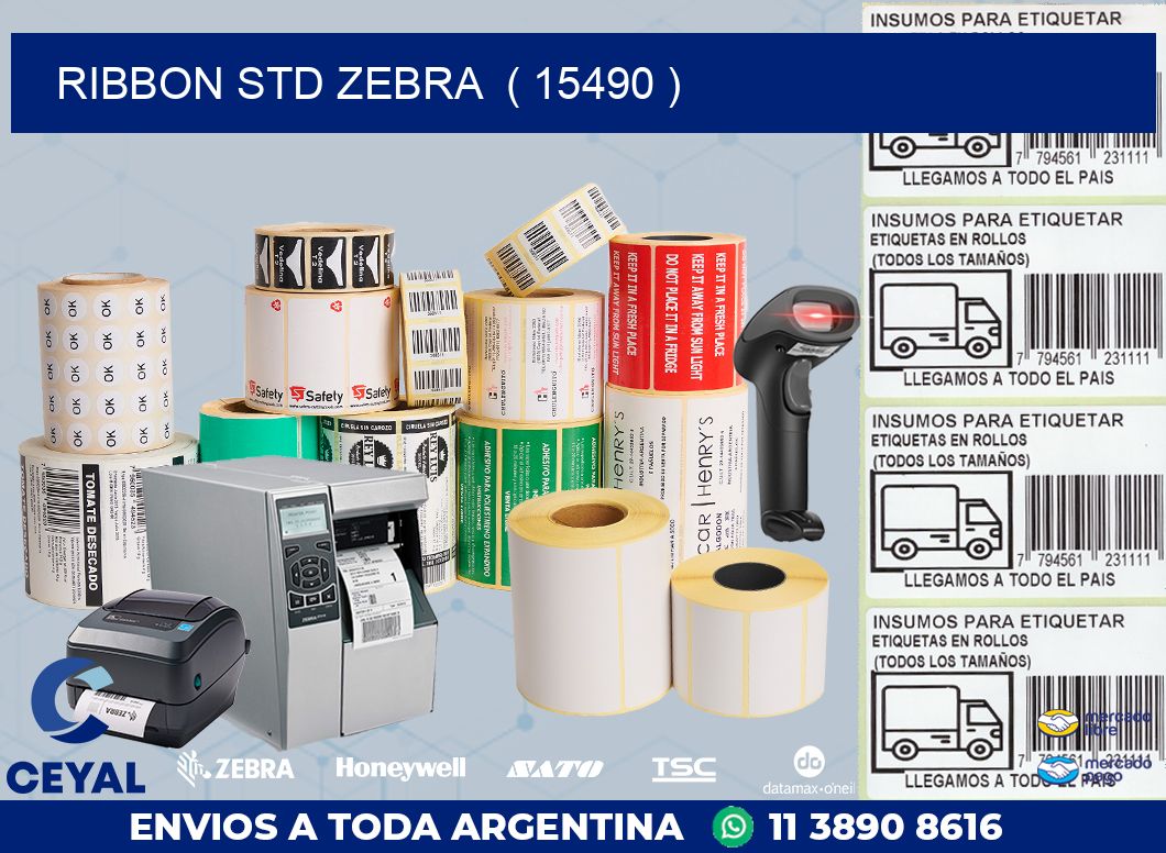 RIBBON STD ZEBRA  ( 15490 )