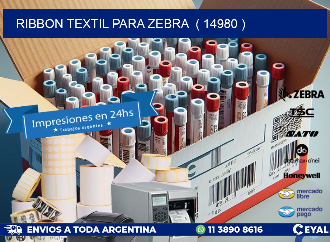RIBBON TEXTIL PARA ZEBRA  ( 14980 )
