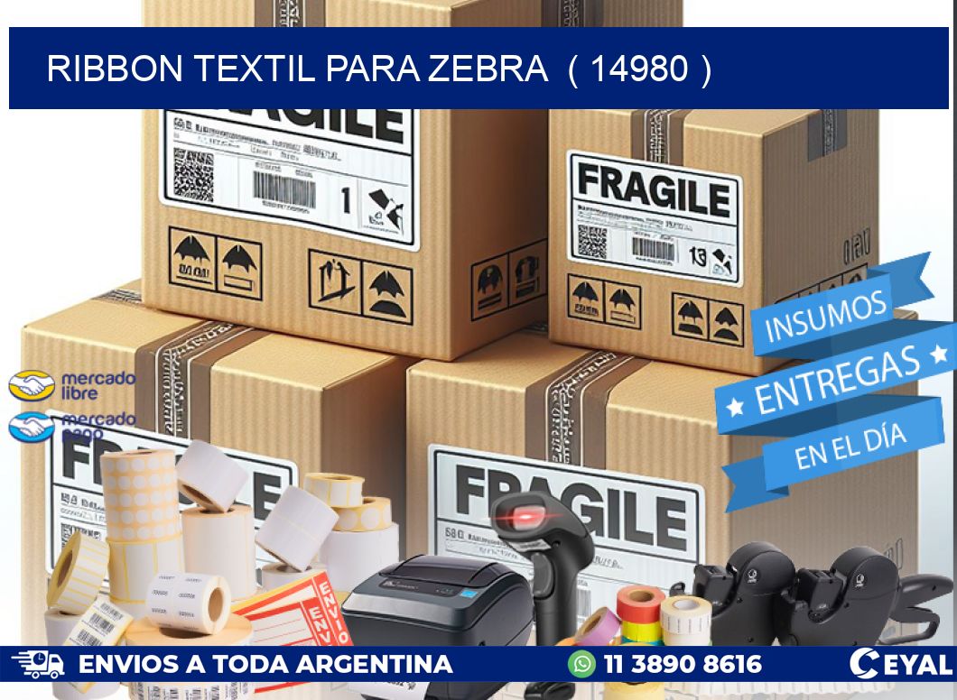 RIBBON TEXTIL PARA ZEBRA  ( 14980 )