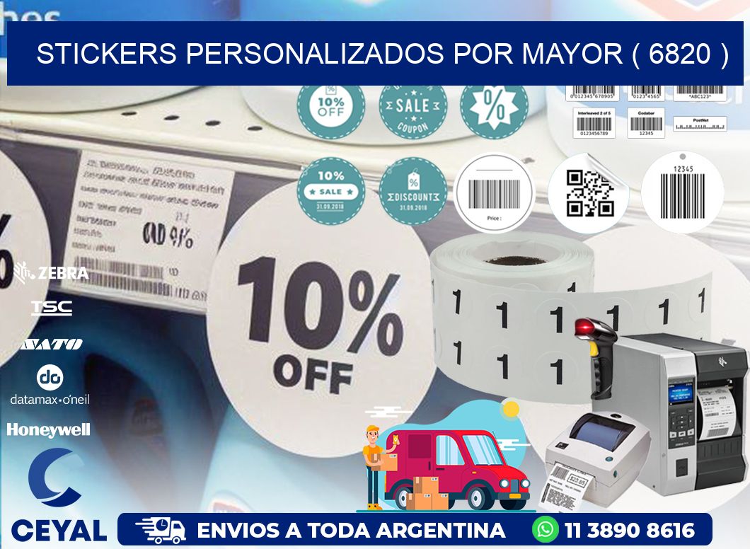 STICKERS PERSONALIZADOS POR MAYOR ( 6820 )