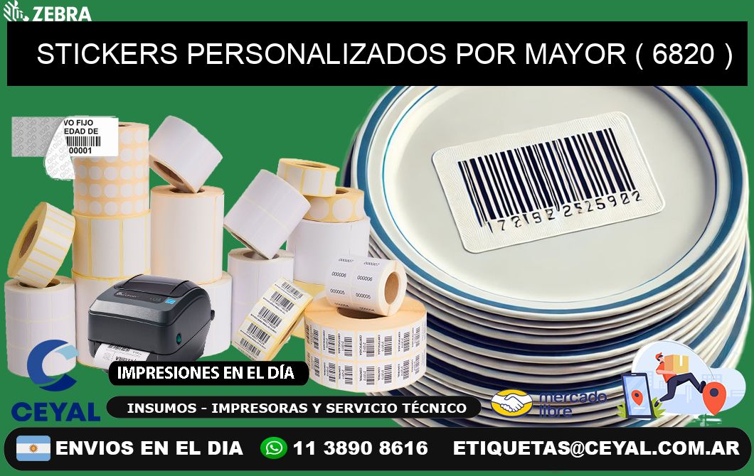 STICKERS PERSONALIZADOS POR MAYOR ( 6820 )