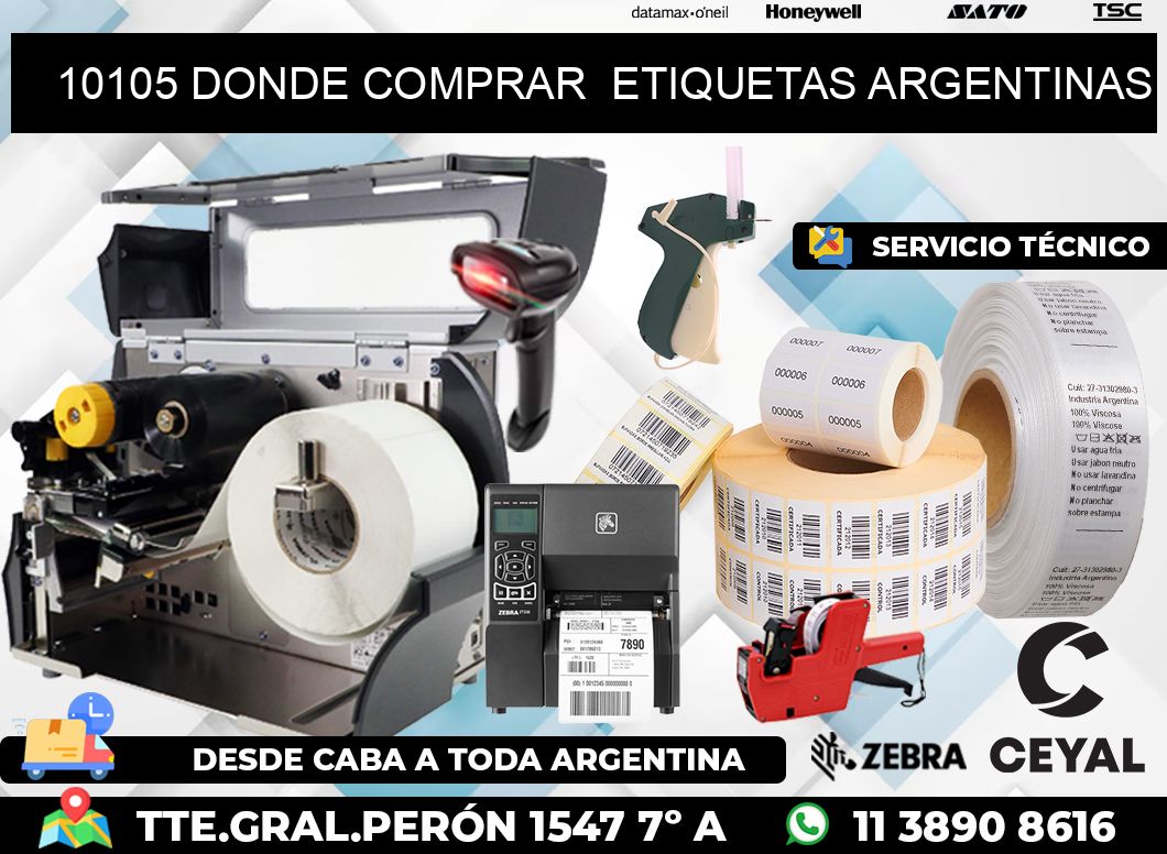 10105 DONDE COMPRAR ETIQUETAS ARGENTINAS