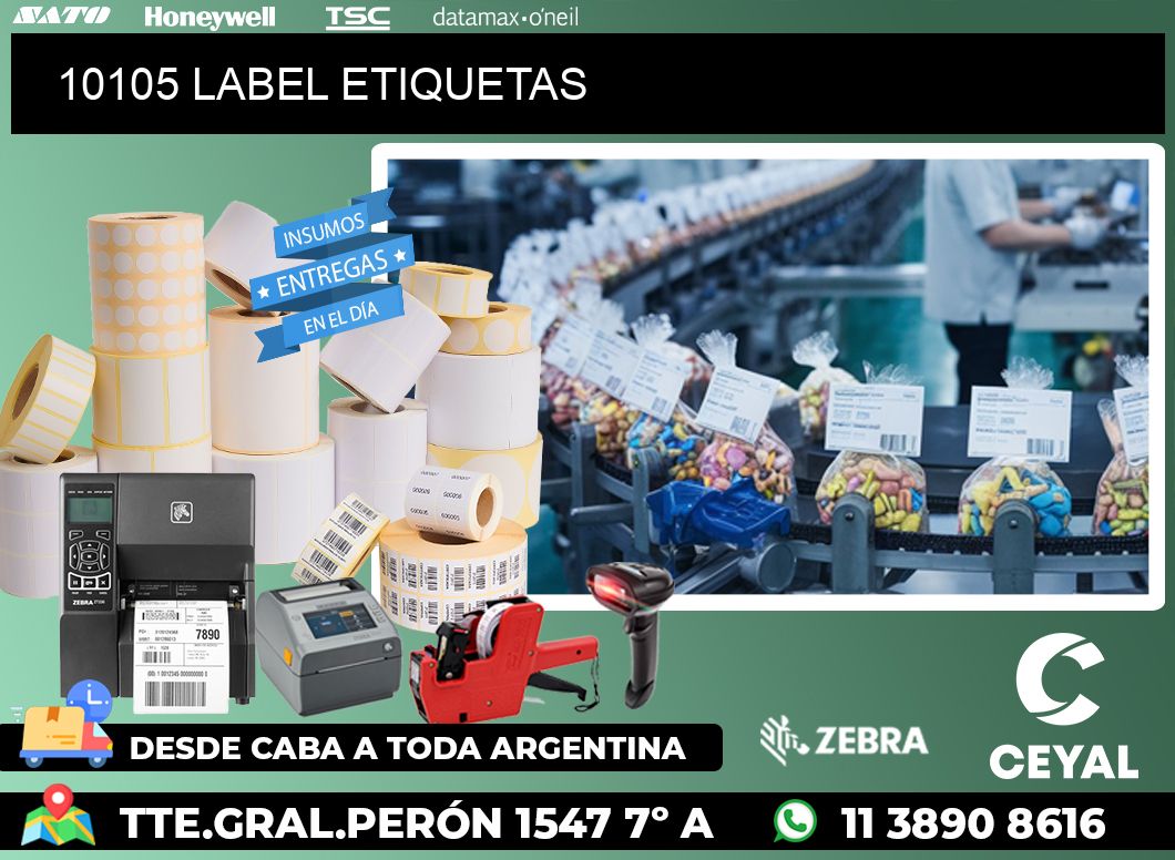 10105 LABEL ETIQUETAS