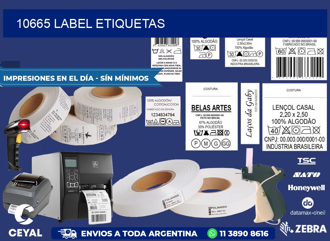 10665 LABEL ETIQUETAS