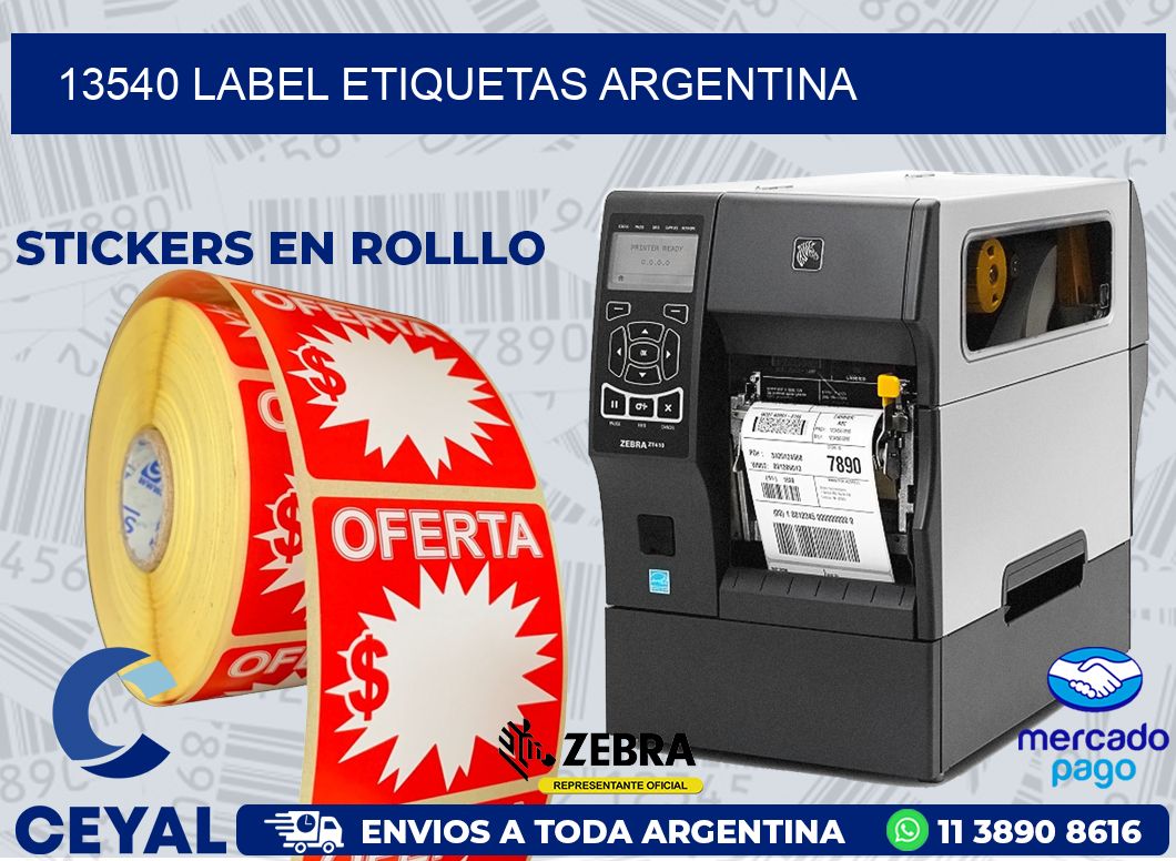 13540 LABEL ETIQUETAS ARGENTINA