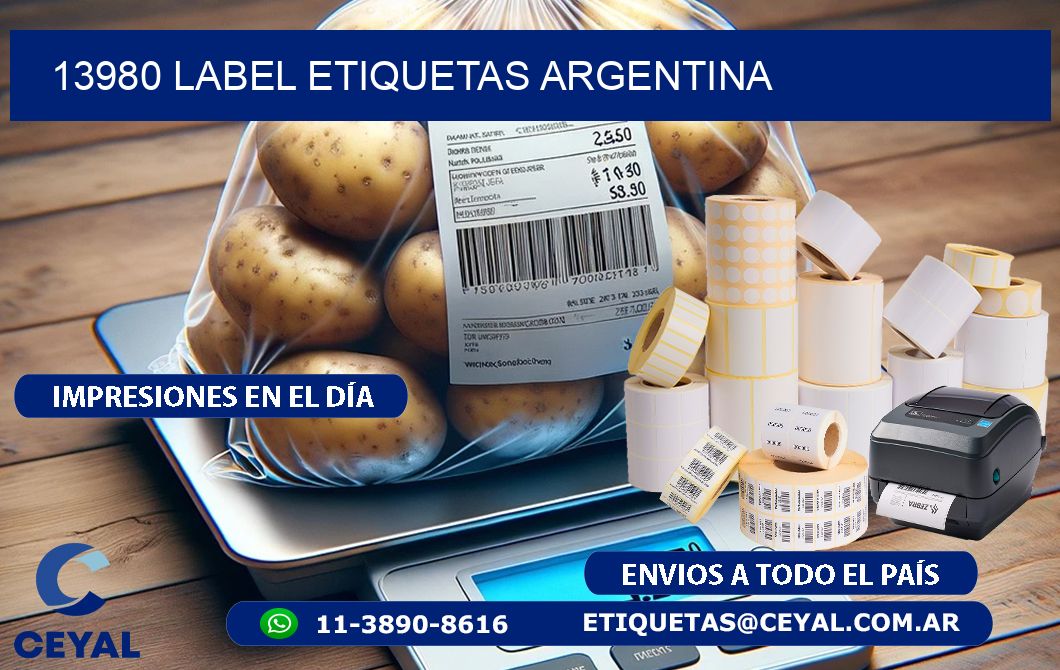 13980 LABEL ETIQUETAS ARGENTINA