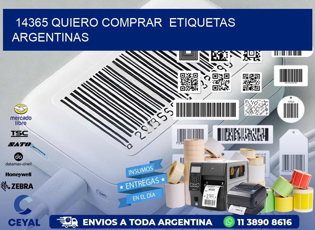 14365 QUIERO COMPRAR  ETIQUETAS ARGENTINAS