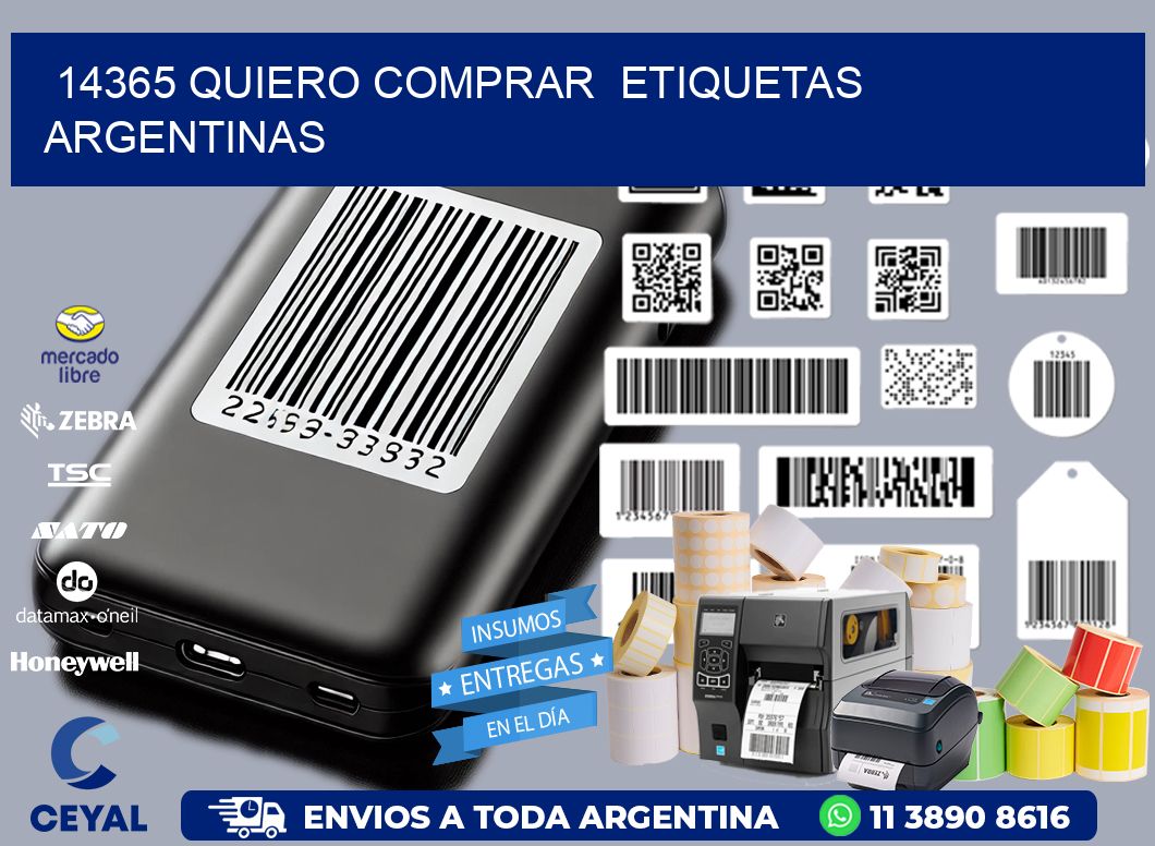 14365 QUIERO COMPRAR  ETIQUETAS ARGENTINAS