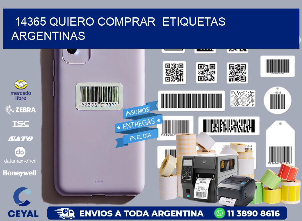 14365 QUIERO COMPRAR  ETIQUETAS ARGENTINAS