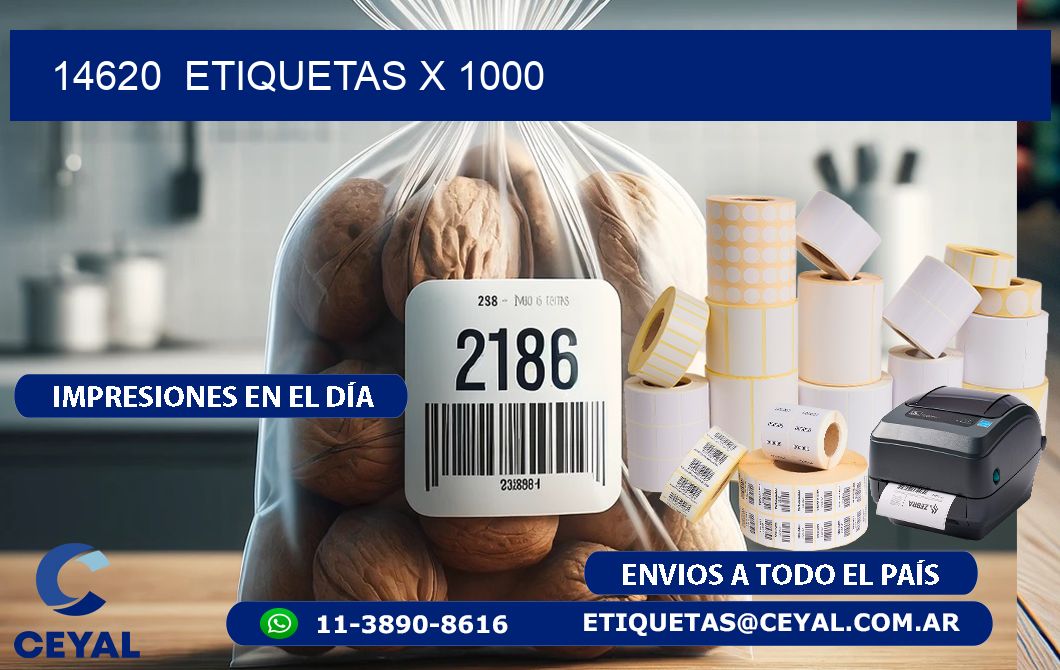 14620  ETIQUETAS X 1000