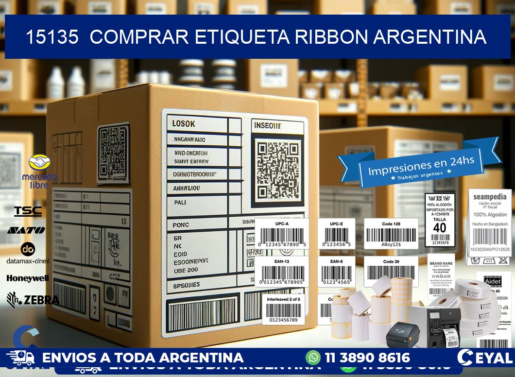 15135 COMPRAR ETIQUETA RIBBON ARGENTINA