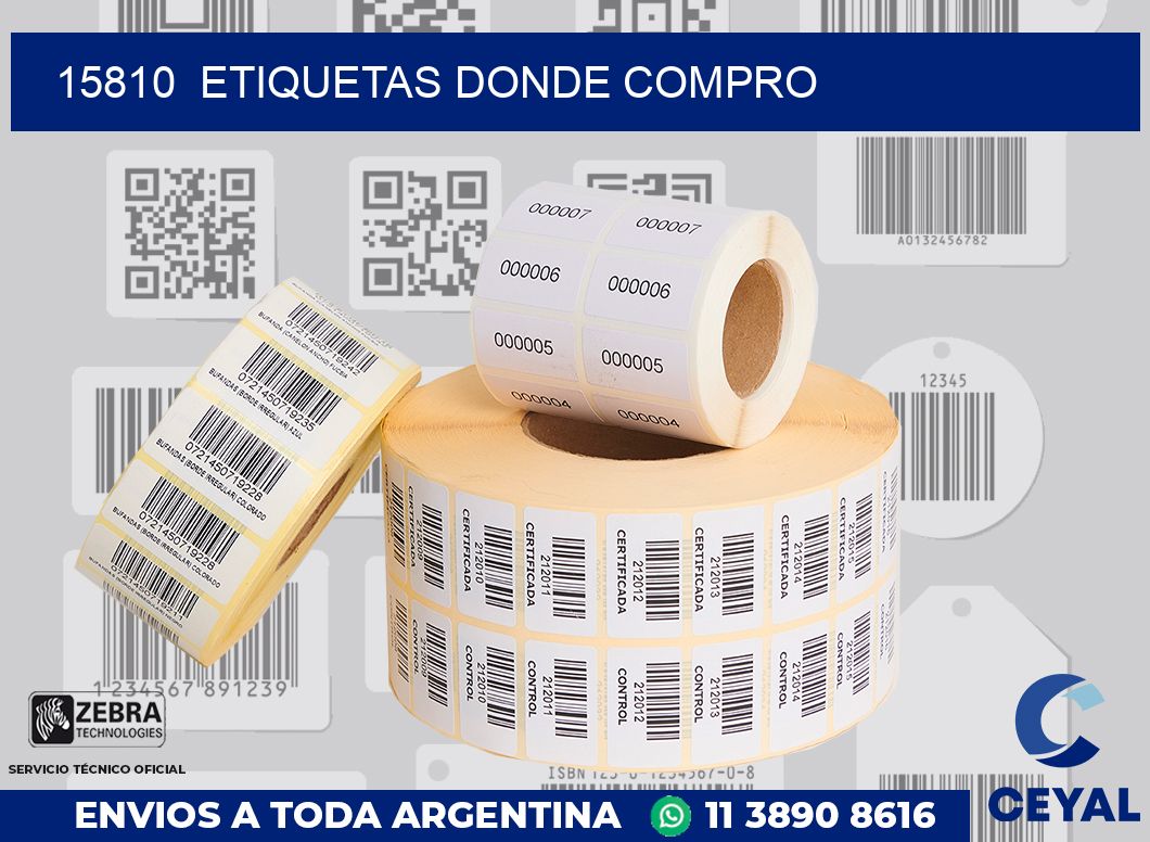 15810  ETIQUETAS DONDE COMPRO