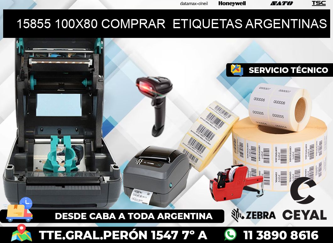 15855 100X80 COMPRAR  ETIQUETAS ARGENTINAS