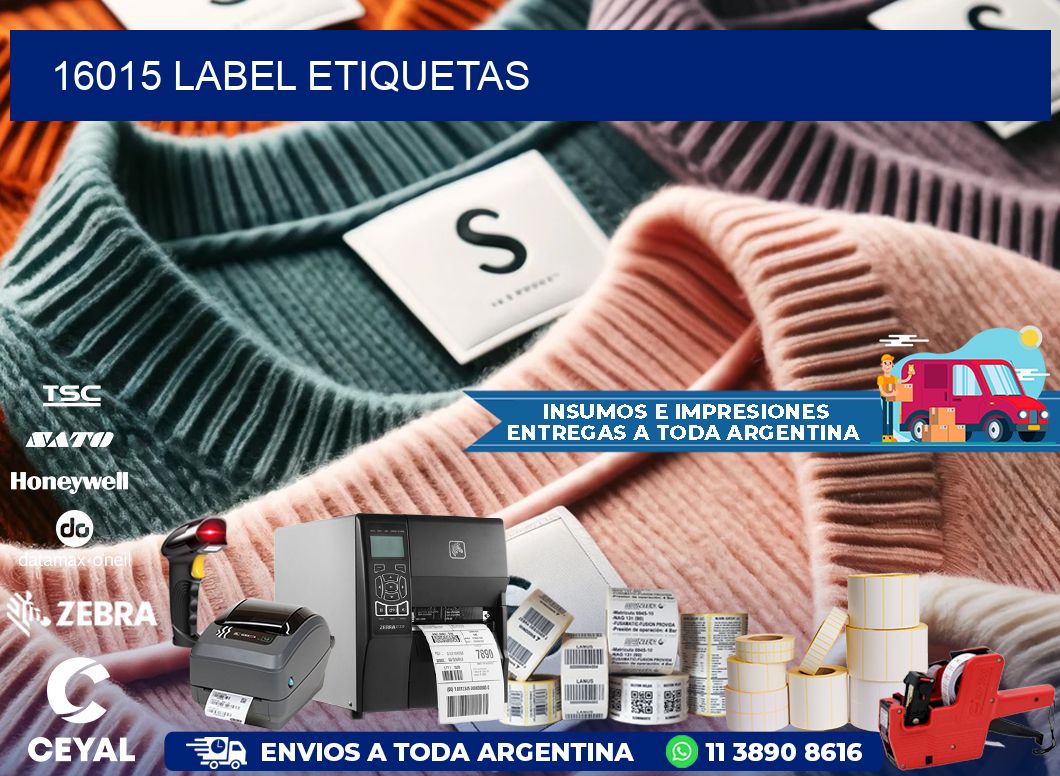 16015 LABEL ETIQUETAS