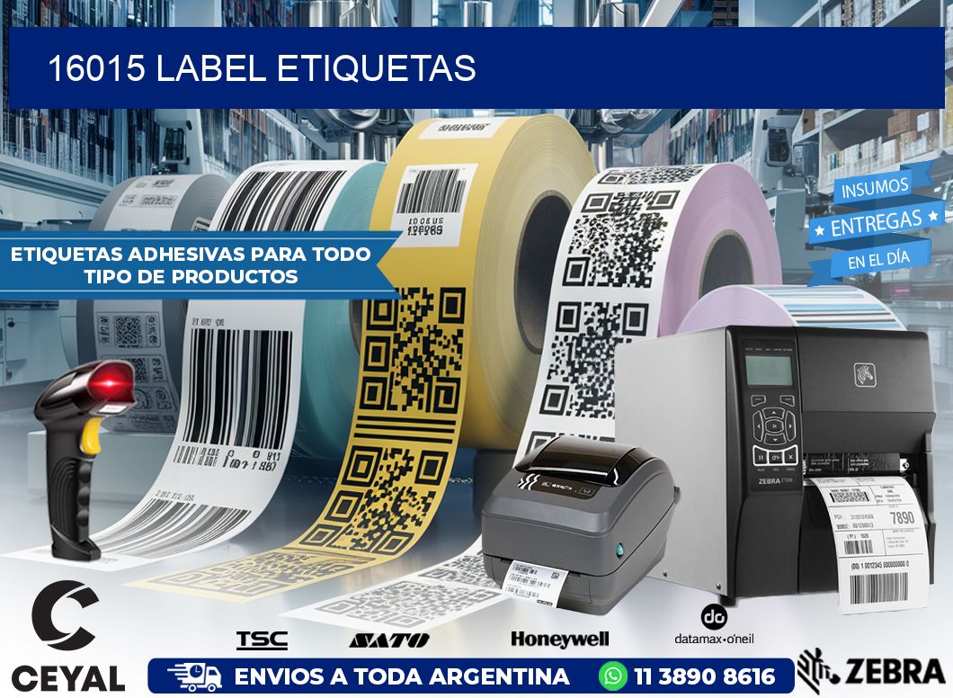 16015 LABEL ETIQUETAS