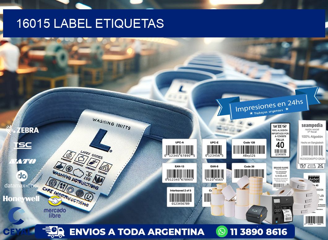 16015 LABEL ETIQUETAS