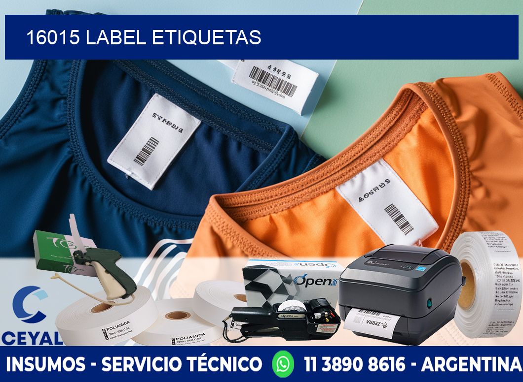 16015 LABEL ETIQUETAS