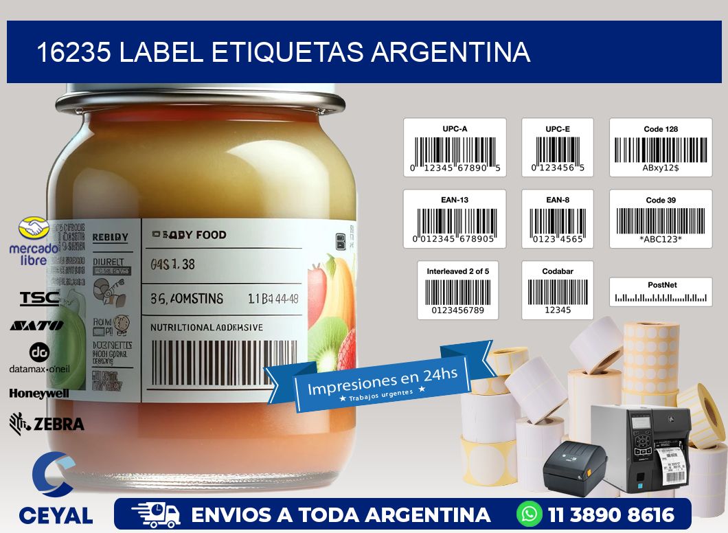 16235 LABEL ETIQUETAS ARGENTINA